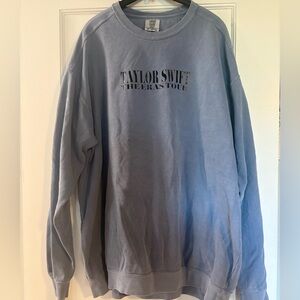 Comfort Colors Unofficial Taylor Swift Eras Tour Blue Crewneck